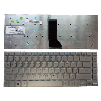 Для Acer ES1-421 ES1-431G ES1-511 ES1-520 ES1-521 ES1-522 Клавиатура Серебристого цвета AR